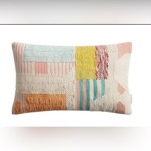 Multicolor Sherbet Abstract Lumbar Pillow